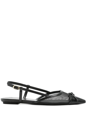 Stuart Weitzman mesh-panel ballet flats - Black