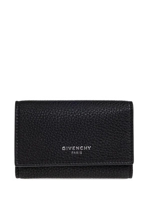 Givenchy logo leather keyring - Black