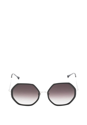 Matsuda geometric frame sunglasses - Black