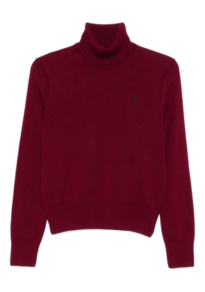 AMI Paris turtleneck sweater - Red