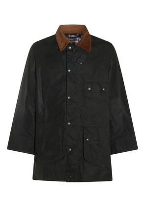 Barbour single-breasted coat - Green