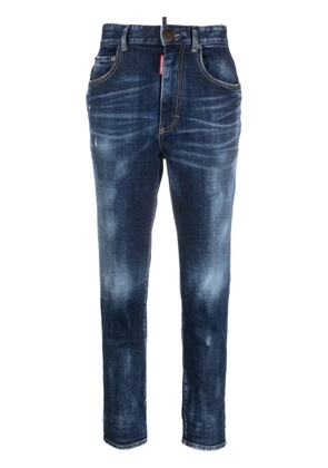 DSQUARED2 high-waist cropped jeans - Blue