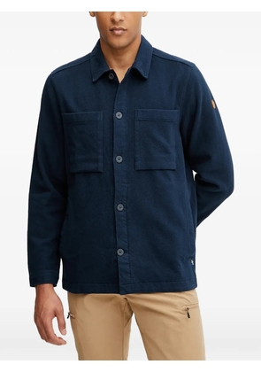 Fjällräven patch-logo shirt jacket - Blue
