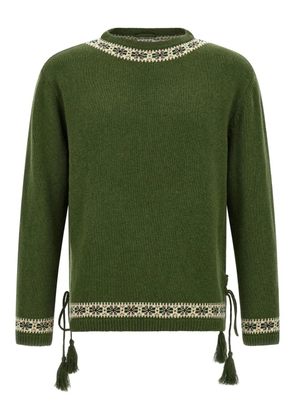 BODE jacquard fair-isle sweater - Green