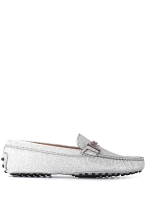Tod's Gommino Double T loafers - Silver