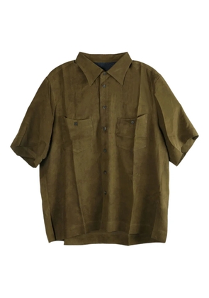 Ziggy Chen double-pocket short-sleeves shirt - Green