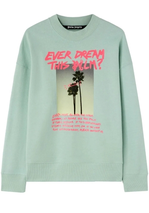 Palm Angels Palm Dream cotton sweatshirt - Green