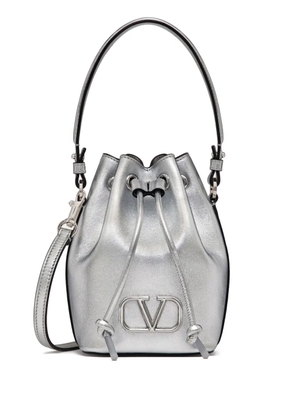 Valentino Garavani mini VLogo Signature bucket bag - Grey