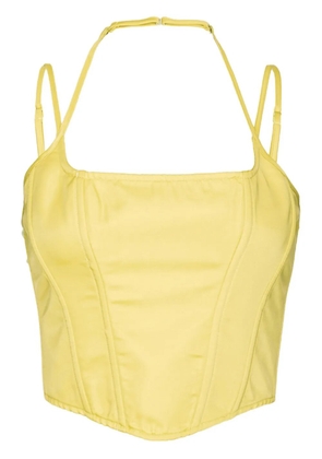 PINKO cropped top - Yellow