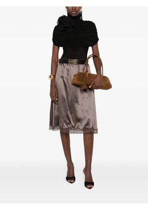 Magda Butrym draped high-neck bodysuit - Black