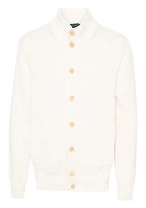 Zanone high-neck cotton cardigan - Neutrals