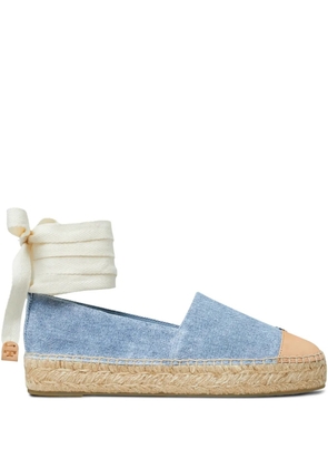 Tory Burch leather espadrilles - Blue