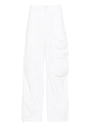 Ten C crinkled cargo trousers - White