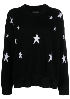 Zadig&Voltaire Markus star-print cashmere jumper - Black