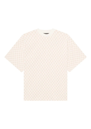 PLACE OF ËLMS logo-pattern T-shirt - Neutrals