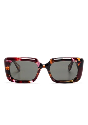 Gucci Eyewear rectangle-frame sunglasses - Red