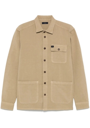 Fay button-up overshirt - Neutrals