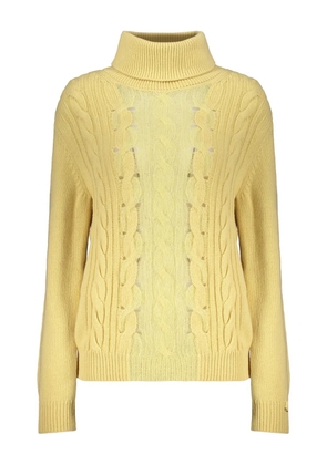 Herno high-neck cable-knit sweater - Yellow