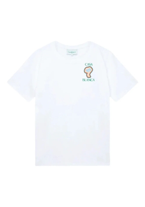 Casablanca mushroom-print T-shirt - White