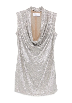 Giuseppe Di Morabito cowl-neck mini dress - Grey