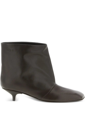 Vicini 30mm Cizin square-toe leather ankle boots - Brown