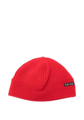 GR10K ribbed wool beanie - Red