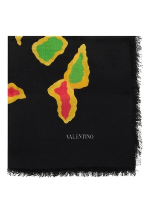 Valentino Garavani fringe-detail scarf - Black