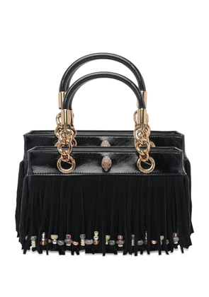 Kurt Geiger London fringe-embellished chain-handle tote bag - Black