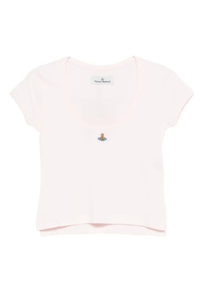 Vivienne Westwood heart-detail organic cotton top - Pink