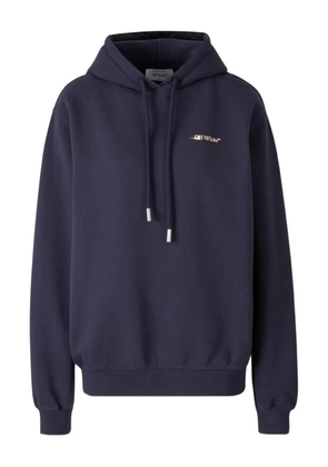 Off-White hooded logo sweatshirt - Blue