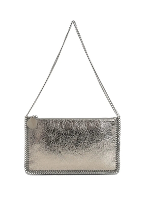 Stella McCartney Falabella metallic clutch bag - Grey