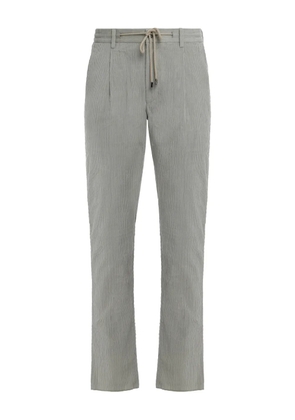 Moorer Anton corduroy drawstring trousers - Grey