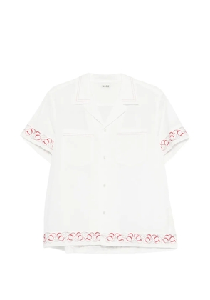 BODE Cherry Lane embroidered shirt - White