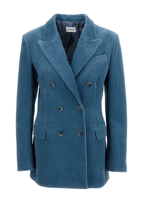 P.A.R.O.S.H. double-breasted corduroy blazer - Blue