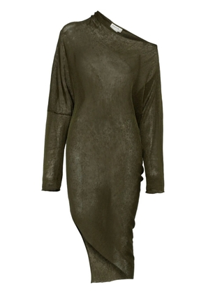 P.A.R.O.S.H. asymmetric midi dress - Green