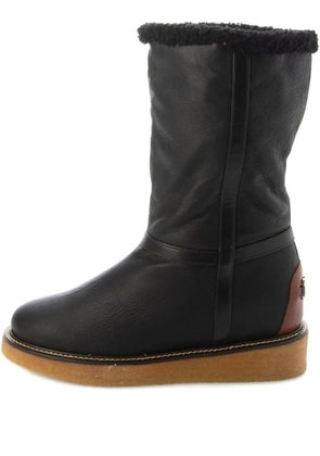Ferragamo shearling-trim boots - Black