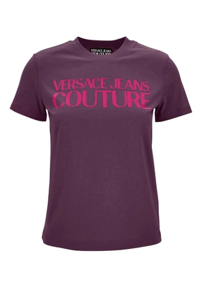 Versace Jeans Couture logo-print T-shirt - Purple