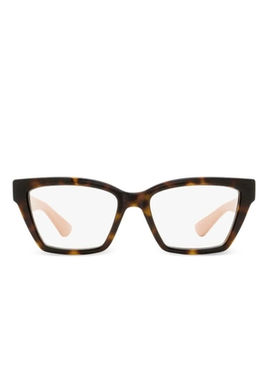 Gucci Eyewear squared-frame glasses - Brown