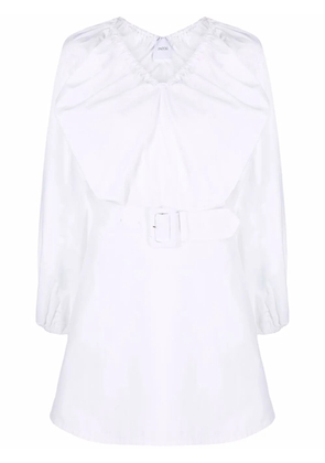 Patou oversize-collar cotton dress - White
