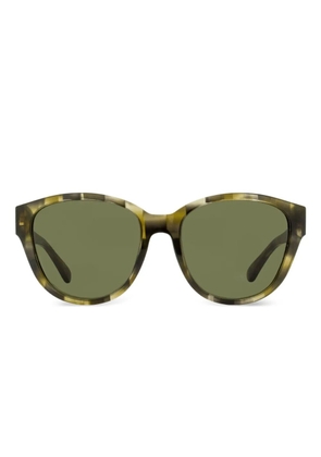 Tory Burch Pantos logo-plaque sunglasses - Brown