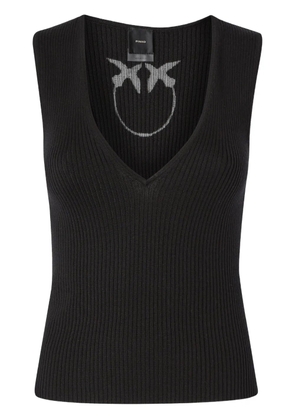 PINKO ribbed sleeveless top - Black