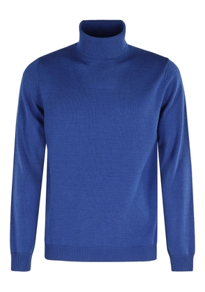 Roberto Collina turtleneck ribbed sweater - Blue
