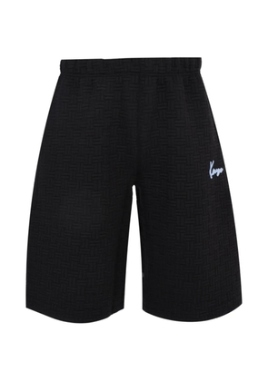 Kenzo logo-embroidery shorts - Black