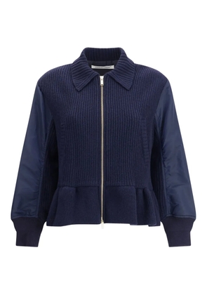 Undercover peplum bomber jacket - Blue