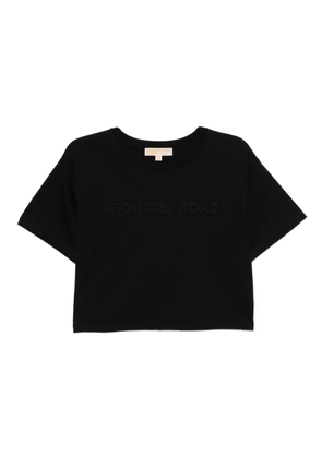 Michael Kors logo-embroidered T-shirt - Black