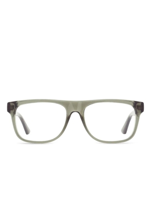 Gucci Eyewear rectangular-frame logo glasses - Grey