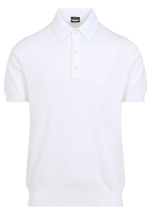 Kiton cotton polo shirt - White