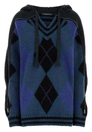Y/Project hooded jumper - Blue