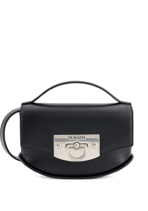 Durazzi Milano Swing engraved-logo leather tote bag - Black