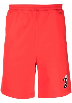 Helmut Lang Figure logo-print shorts - Red